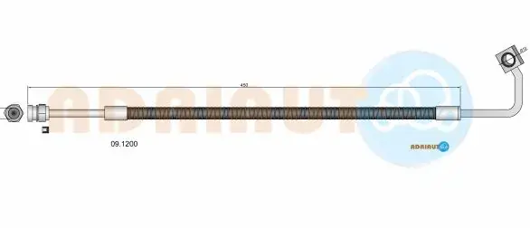 Шланг тормозной передний adriauto 091200