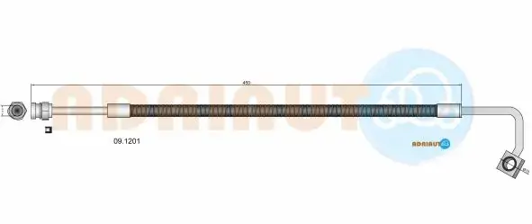 Шланг тормозной передний adriauto 091201