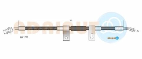 Шланг гальмівний передній adriauto 091266