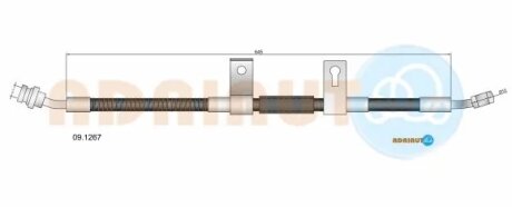Шланг гальмівний передній adriauto 091267