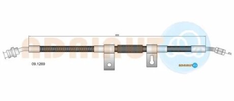 Шланг тормозной передний adriauto 091269