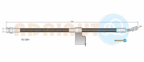 Шланг гальмівний передній adriauto 101241