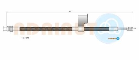 Шланг тормозной передний adriauto 101245