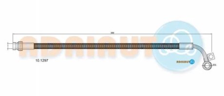 Шланг тормозной передний adriauto 101297