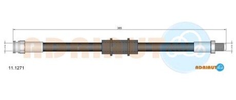 Шланг тормозной передний adriauto 11.1271