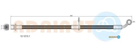 Шланг гальмівний передній adriauto 1212131