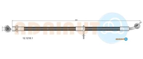Шланг тормозной передний adriauto 1212181