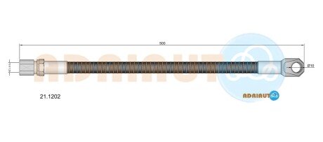 Шланг тормозной передний adriauto 211202