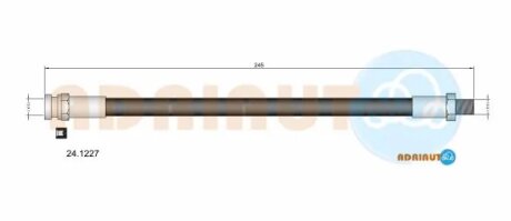 Шланг гальмівний передній adriauto 241227