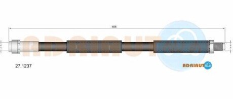 Шланг гальмівний передній adriauto 27.1237 на Мерседес W211