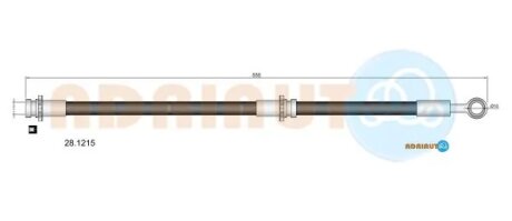 Шланг тормозной передний adriauto 281215 на Ниссан Sunny b11