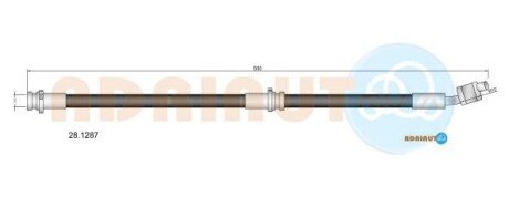 Шланг тормозной передний adriauto 28.1287