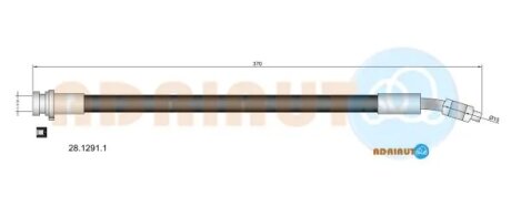 Шланг тормозной передний adriauto 2812911