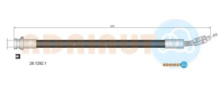 Шланг тормозной передний adriauto 2812921