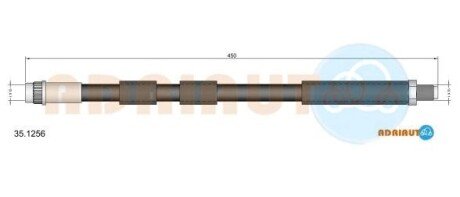 Шланг тормозной передний adriauto 35.1256 на Ситроен С4