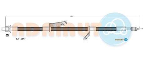 Шланг тормозной передний adriauto 5212661