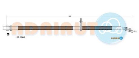 Шланг тормозной передний adriauto 52.1266