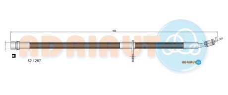 Шланг тормозной передний adriauto 52.1267