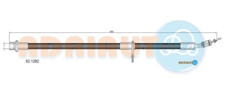 Шланг тормозной передний adriauto 52.1282