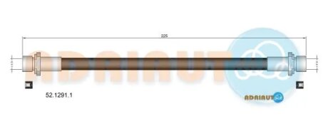 Шланг тормозной передний adriauto 5212911