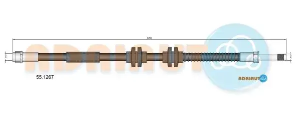 Шланг тормозной передний adriauto 551267