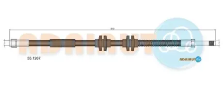 Шланг тормозной передний adriauto 551267