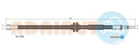 Шланг гальмівний передній adriauto 551293