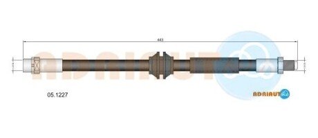 Шланг гальмівний задній adriauto 05.1227 на MINI MINI