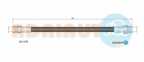 Шланг тормозной задний adriauto 091276