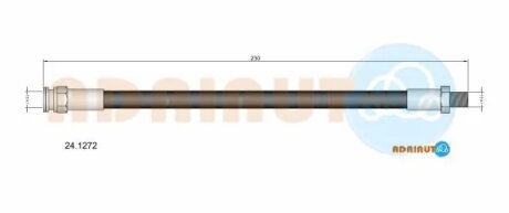 Шланг гальмівний задній adriauto 241272