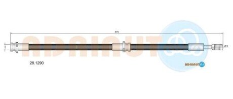 Шланг тормозной задний adriauto 28.1290 на Ниссан Almera н16