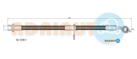 Шланг гальмівний задній adriauto 5212461