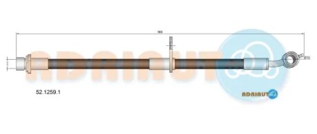 Шланг гальмівний задній adriauto 5212591