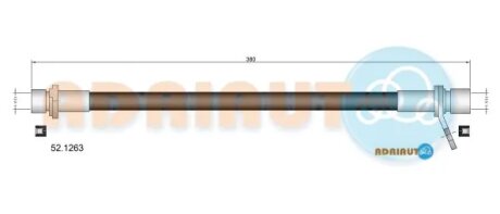 Шланг гальмівний задній adriauto 521263 на Тойота Королла е110