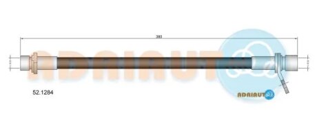Шланг гальмівний задній adriauto 521284