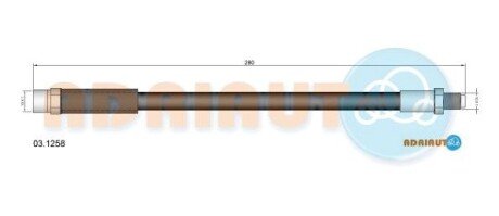 Тормозной шланг adriauto 03.1258 на Ауди А8 д2