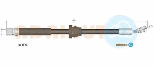 Шланг тормозной передний adriauto 061204