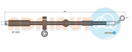 Гальмівний шланг adriauto 071251