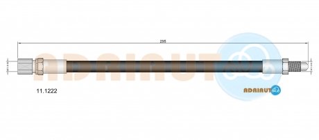 Шланг тормозной задний adriauto 11.1222