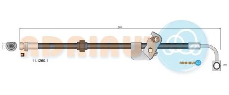 Гальмівний шланг adriauto 1112601