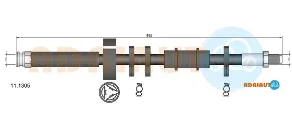 Шланг тормозной передний adriauto 11.1305