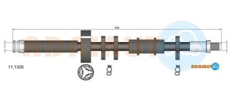 Тормозной шланг adriauto 11.1305