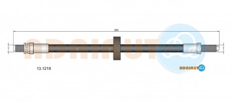 Шланг тормозной задний adriauto 13.1219 на Форд Эскорт