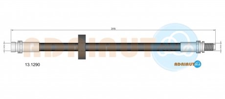 Гальмівний шланг adriauto 13.1290