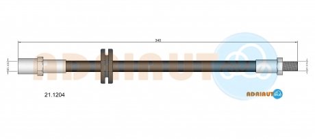 Гальмівний шланг adriauto 211204
