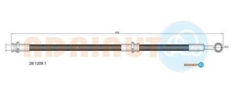 Гальмівний шланг adriauto 28.1208.1 на Ниссан Примера р11