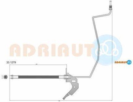 Тормозной шланг adriauto 33.1279 на Опель Астра g