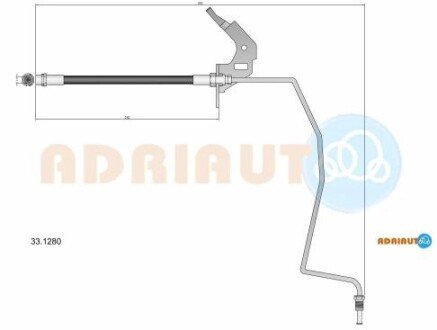 Тормозной шланг adriauto 33.1280 на Опель Астра h