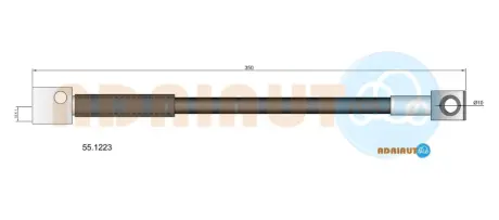 Гальмівний шланг Adriauto 55.1223