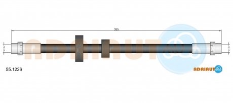 Гальмівний шланг adriauto 55.1226